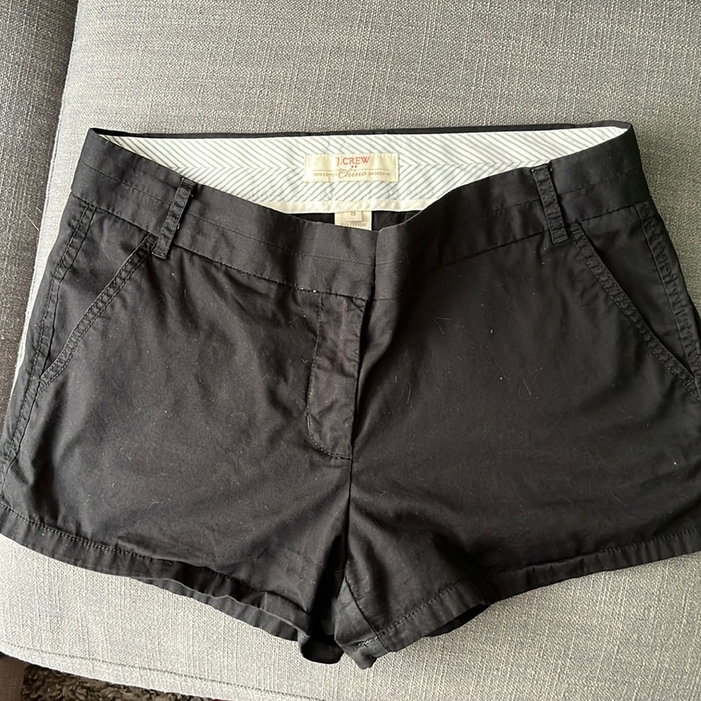 Jcrew black chino shorts